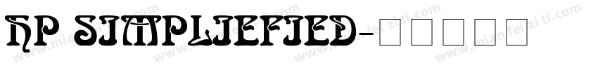 HP SIMPLIEFIED字体转换